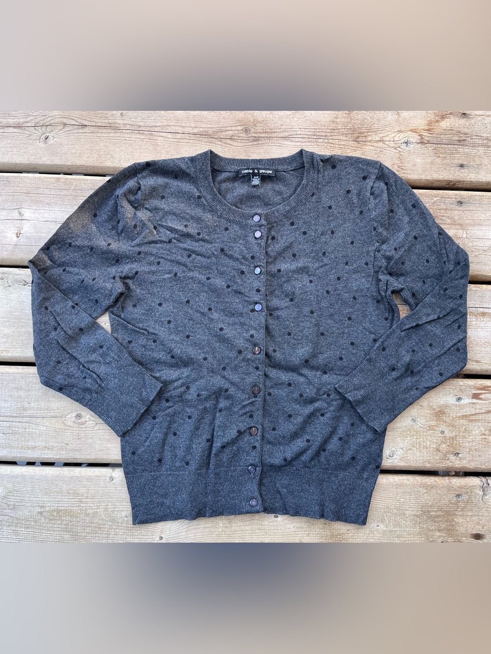 Polka Dot Cardigan - Size Small